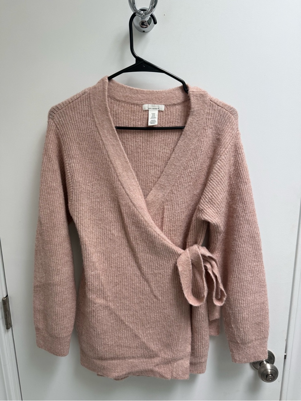 H&M Dusty Pink Wrap V-Neck Sweater